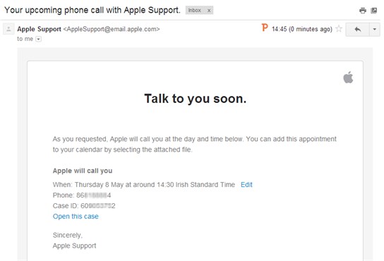 Apple Support Email