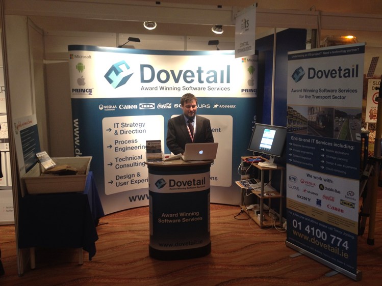 Dovetail stand at ITS 2012 Kilkenny - Intelligent Transport Systems