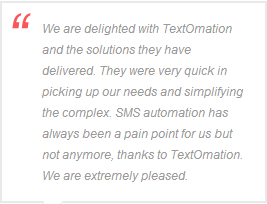 Textomation Testimonial